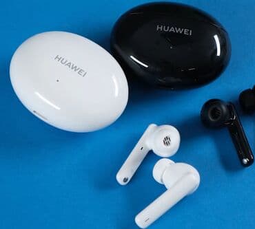 наушники с микрофоном: İşlənmiş Simsiz (Bluetooth) Qulaqcıqlar, Huawei, rəng - Qara — 1