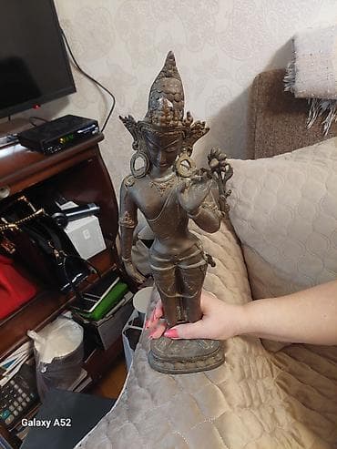 bezek eşyalari instagram: Dekorativ ev aksesuarları dəsti - Böyük metal vaz: Əl işi naxışlarla — 2