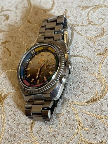 qizil tek qas uzukler ve qiymetleri: Qol saatı, Orient, rəng - Gümüşü — 2