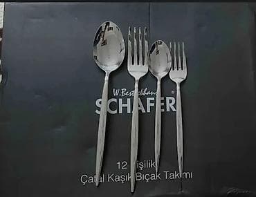 Schafer Solid 60 Parça qaşıq çəngəl dəsti 🌀 12 yemək qaşığı 🌀 12 — 2