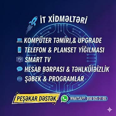 Kompüter və Noutbuk təmiri, Ustası, Format, Proqramlar, Smart TV