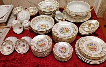 kahla made in gdr: Nahar dəsti, rəng - Ağ — 1