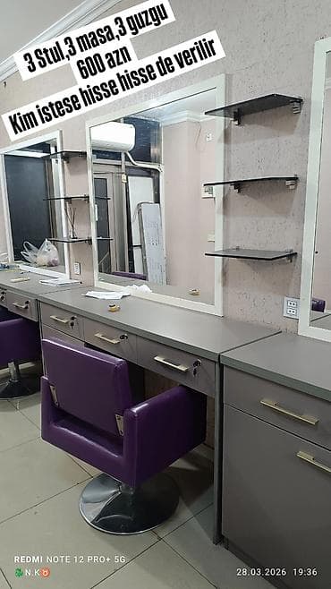 mebel tutacaqlari: Gözəllik salonu üçün tam avadanlıq paketi - Vizaj/saç kəsmə postları — 9