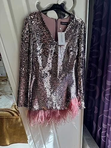 don formalari: ZIMBERRY markalı payetli qadın donu - Model: uzunqol, V-oyunma - — 4