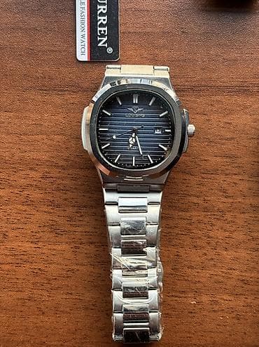 deri kemer: Yeni, Qol saatı, Curren, rəng - Gümüşü — 10