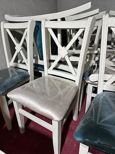 Mətbəx üçün, Qatlanmayan, rəng - Ağ Stul