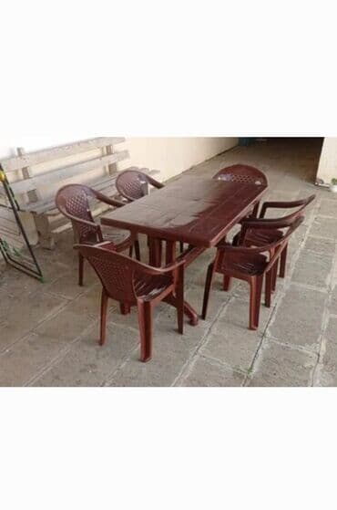 arendaya pub restoran: Stol stul dəsti 6 nəfərlik Nağd kartla və KÖÇÜRMƏ ilə ödəniş — 1