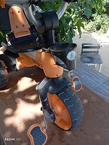 Uşaq üçtəkərli velosipedi – pedallı, itələmə tutacaqlı model - Rəng — 2