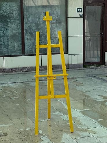 agac budayan: Açıq sarı rəngli taxta molbert - Material: keyfiyyətli ağac, səthləri — 2