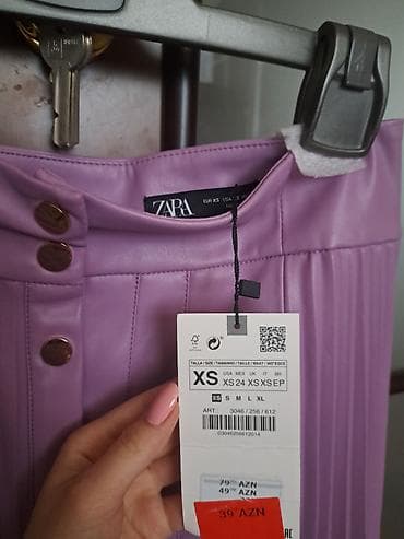 zara yeni: Zara ətəyi Tamamilə yeni, etiketli, bənövşəyi Ölçüsü Xs Юбка Zara — 3