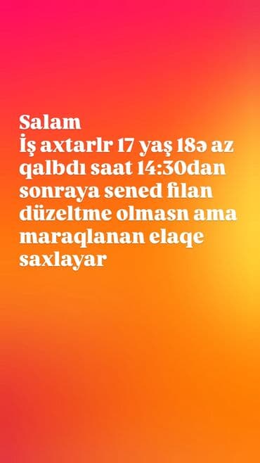 6 bazar və1ci günlər istənilən saatdada olar