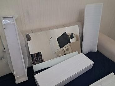 Lesa: Hamam üçün lavabo dəsti - Material: parlaq ağ keramik lavabo + — 1