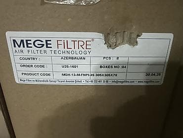 sifariş qazel: MEGE Filtre – Hava Filtrləri Məhsul: H13 sinifli panel tipli HEPA — 1
