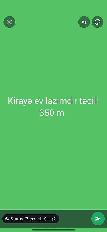gencede ev: Təcili kirayə ev axtarılır. Büdcə: 350 m. Axtarılan: sadə və rahat — 1