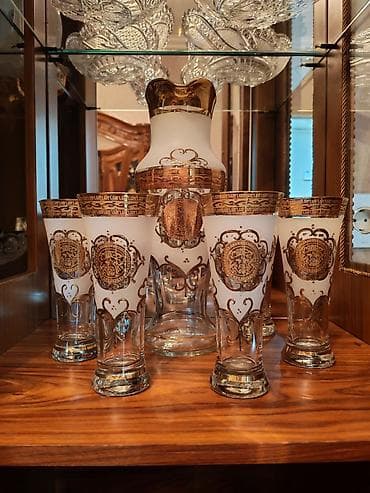 corek qablari: Qrafin Versace 6 ədəd bakal — 1