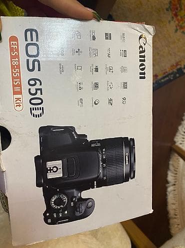 Canon eos 650 D
Ancag seyahetlerde istifade olunub. Ela veziyyetdedir