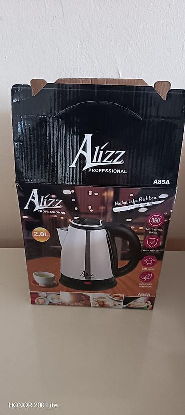 britain pişiyi: Alizz Professional A85A elektrik çaydanı - Tutum: 2.0 litr - 360° — 2