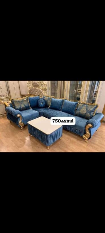 угловые диваны в баку: Угловой диван, Раскладной, Ткань — 27