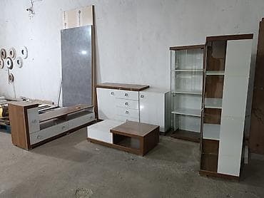 sopa: Qonaq otağı üçün müasir mebel dəsti Tərkibi: - TV stendi: geniş üst — 3