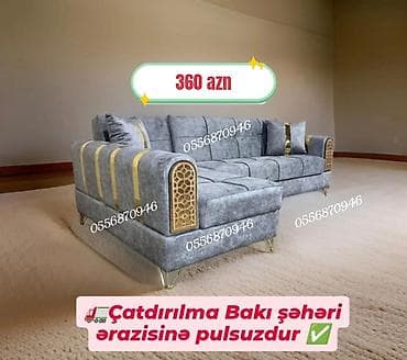 Künc divan, Yeni, Açılan, Bazalı, Parça, Şəhərdaxili pulsuz çatdırılma