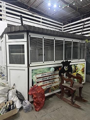 köşk: SATILIR! 🔥 TƏCİLİ Dönər/Şaurma Köşkü - Möhkəm Konstruksiya - Ölçü — 1