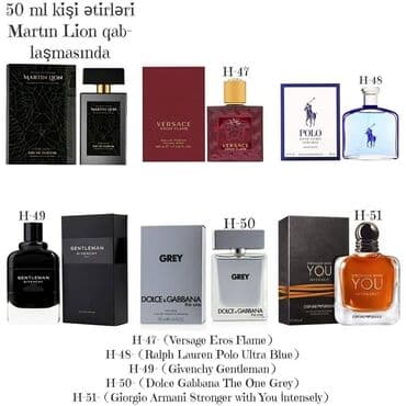 boz reng sac: 50 ml kişi ətirləri – Martin Lion qablaşdırmasında Seçimlər (kodla) — 2