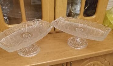 Süfrə qab-qacaqı: 6 Ədəd Təp-Təzə Yeni Müxtəlif Bəzəkli İçi Dərin Böyük Meyvə Şirniyyat — 1