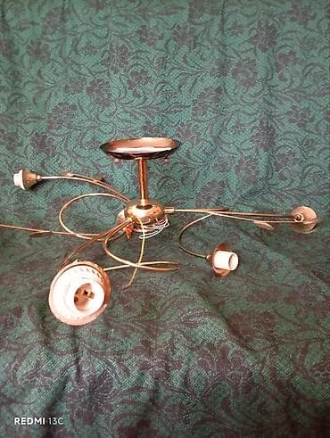 rels işıq: Çılçıraq, 3 lampa, Metal — 1