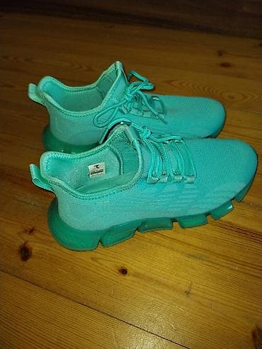 ket ayaqqabilar: Mavi-turkuaz rəngdə idman ayaqqabısı yenidir istifadə olunmayıb - — 4