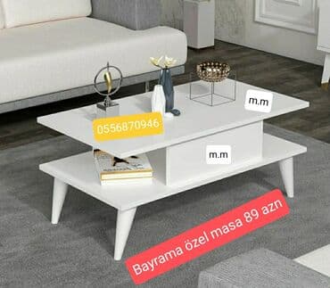 Jurnal masası, Yeni, Açılmayan, Laminat, Dördbucaq masa