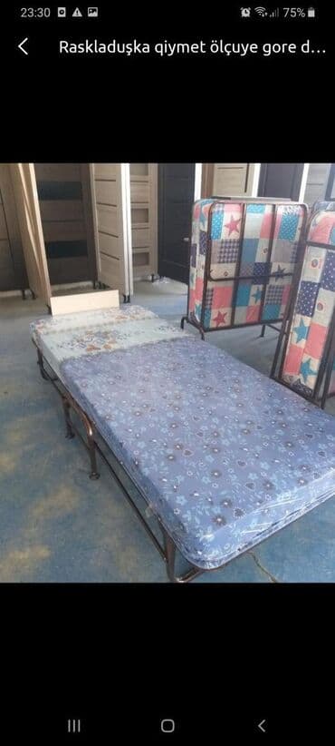 купить раскладушку в баку: Новый, Раскладушка с мочалкой — 19