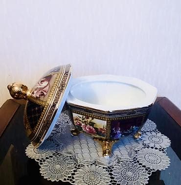 3 kiloluq banka: Kasalar, 1 əd, rəng - Qızılı, Farfor — 3