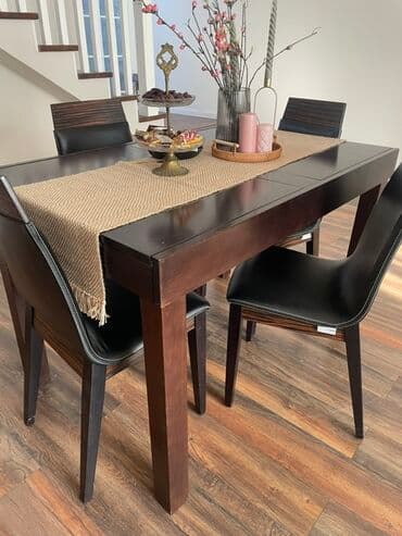 на кухню стол и стулья: Для кухни, Нераскладной, Прямоугольный стол, 4 стула — 4