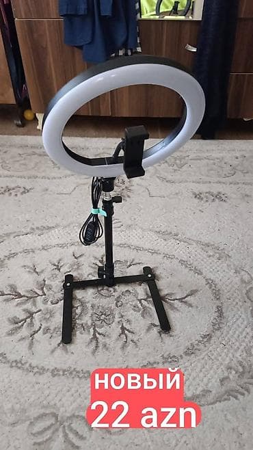 Halqa işıq və stolüstü tripod seti - USB ilə işləyən LED halqa işıq -
