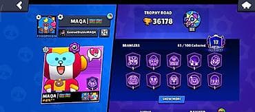 77 nomreli mekteb: Brawl Stars hesabı – yüksək inkişaflı profil - Kupa sayı: 36,178 — 1