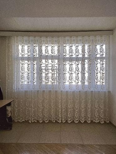 perdler: İşlənmiş, Tül, rəng - Ağ, Ünvandan götürmə — 1