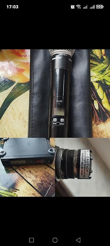 Shure SLX2/SM58 simsiz mikrofon sistemi - Transmitter: Shure SLX2 əl