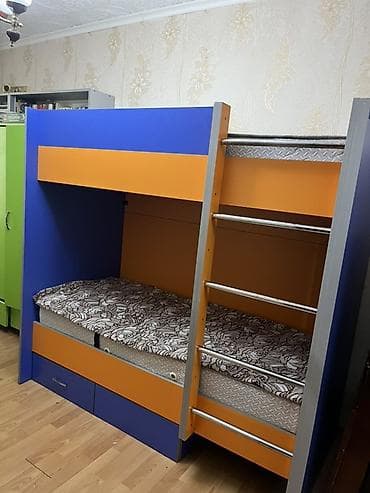 usag ucun: Oğlan və qız üçün, İşlənmiş, Çarpayı, Matras ilə, Siyirməli, MDF — 1