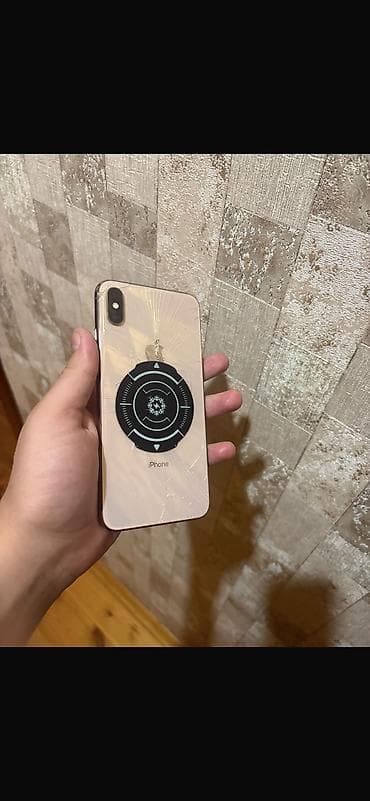 IPhone Xs Max, 256 GB, Matte Gold, Zəmanət, Qırıq, Face ID