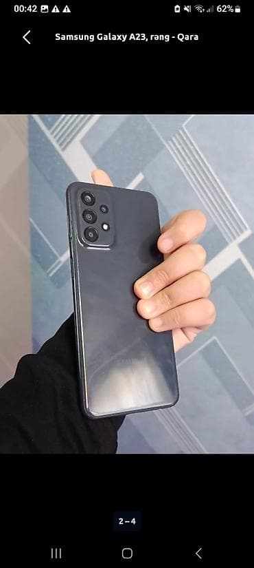 Samsung Galaxy A23, rəng - Qara, Barmaq izi