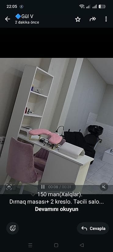 Manikür üçün masa