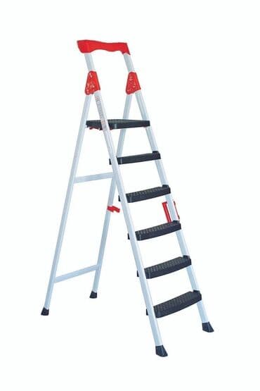 dəmir nərdivan qiyməti: Alüminium qatlanan pilləkən – geniş addımlı, yüngül və dayanıqlı - — 5