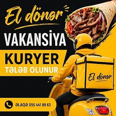 bağ evi işi: Moto-kuryer tələb olunur, Gündəlik ödəniş — 1