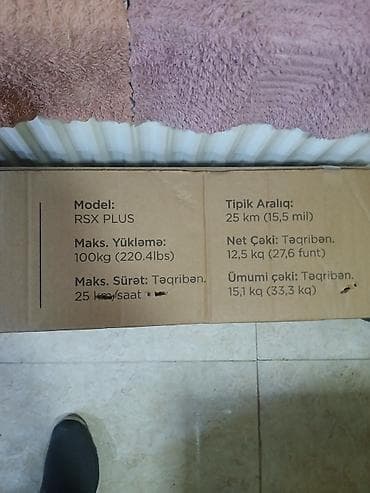 Təzə, istifadə olunmayıb. Riley Scooters RSX Plus elektrik skuter - — 2