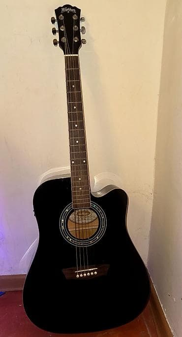 Akustik gitara, 6 sim, İşlənmiş, Ünvandan götürmə, Ödənişli çatdırılma