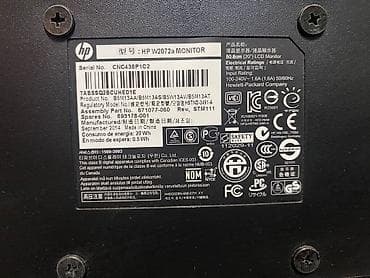 noutbuk oyun: Salam HP W2072a LCD monitor satilir — 3