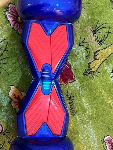 hoverbord: Hovərbord / Gyroskuter - Rəng: parlaq mavi gövdə, qırmızı sürüşməyə — 1