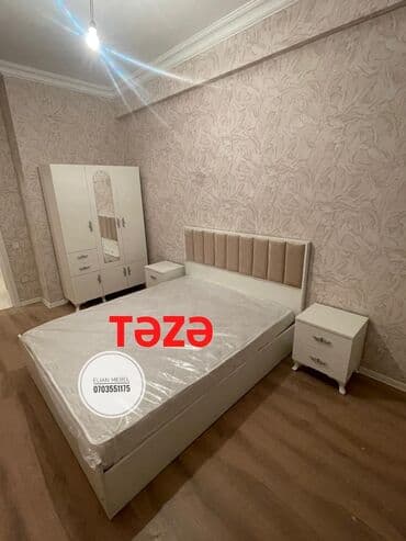 embawood tek yataq: 2 təknəfərlik çarpayı, Dolab, Tumba, Azərbaycan, Yeni — 1