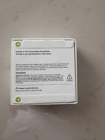 sesguclendirici: AirPods 4 Active Noise Cancellation modelidir. Məhsul tam yenidir — 2