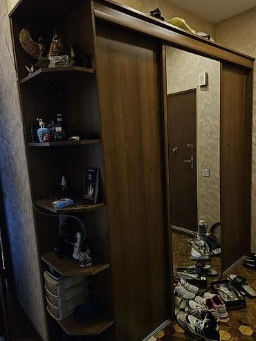 qapi dekoru: - Qonaq otağı və ya dəhliz üçün sürgülü dolab - Material: taxta — 1